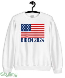 Biden 2024 Funny White T Shirt 3 Gift For Men And Women - 18000 Unisex Heavy Blend Crewneck Sweatshirt