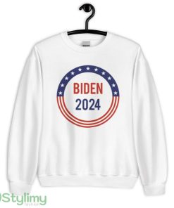 Biden 2024 Funny White T Shirt 7 Gift For Men And Women - 18000 Unisex Heavy Blend Crewneck Sweatshirt