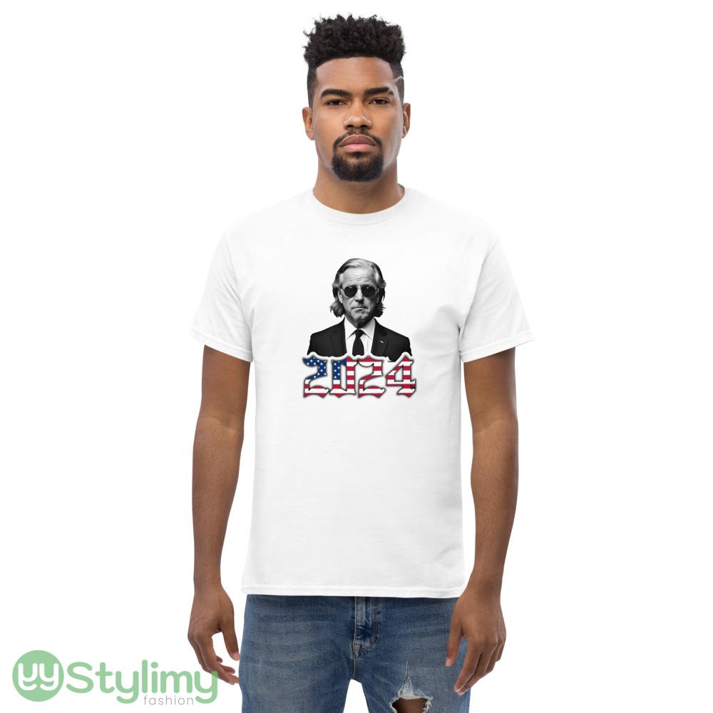 BIDEN 2024 'Merica Funny White T Shirt 5 BIDEN 2024 'Merica Funny White T Shirt - Men’s Classic Tee Gildan 5000