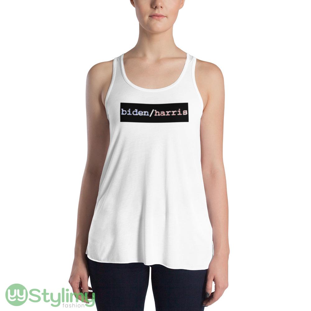 biden harris 2024 classy blue red design for president & vice president T Shirt 3 biden harris 2024 classy blue red design for president & vice president T Shirt - 8800 Women's Flowy Racerback Tank