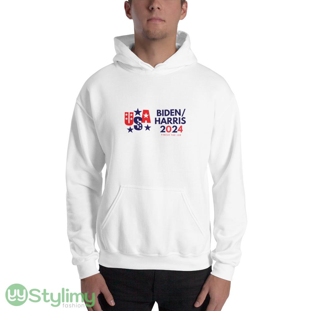 Biden Harris 2024 Funny White T Shirt 8 Biden Harris 2024 Funny White T Shirt - 18500 Unisex Heavy Blend Hooded Sweatshirt