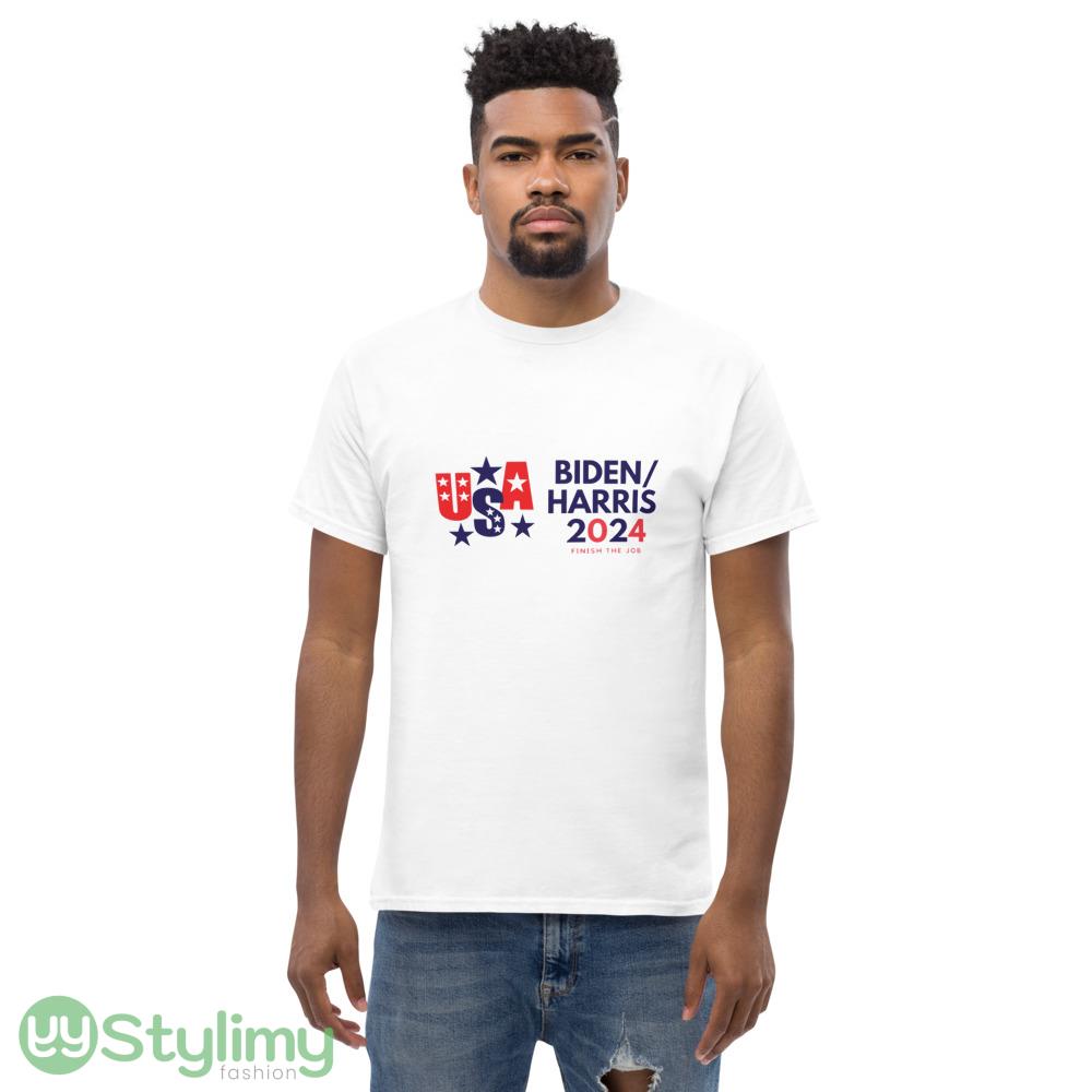 Biden Harris 2024 Funny White T Shirt 5 Biden Harris 2024 Funny White T Shirt - Men’s Classic Tee Gildan 5000