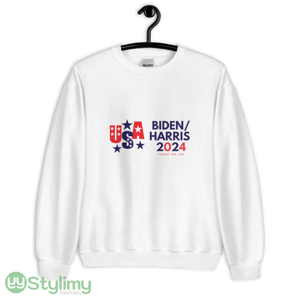 Biden Harris 2024 Funny White T Shirt 7 Biden Harris 2024 Funny White T Shirt - 18000 Unisex Heavy Blend Crewneck Sweatshirt