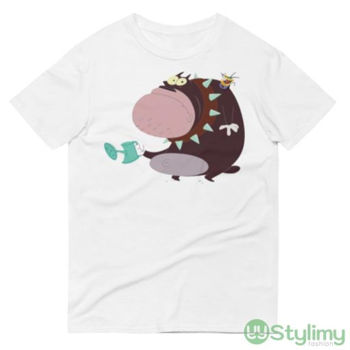 Bob The Bulldog Oggy And Cockroaches Design Shirt - 980 Lightweight Fashion Short Sleeve T-Shirt