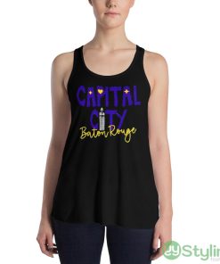 Capital City Baton Rouge shirt - 8800 Women's Flowy Racerback Tank