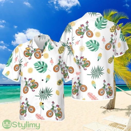 Cartoon Cycling Hawaiian Shirt