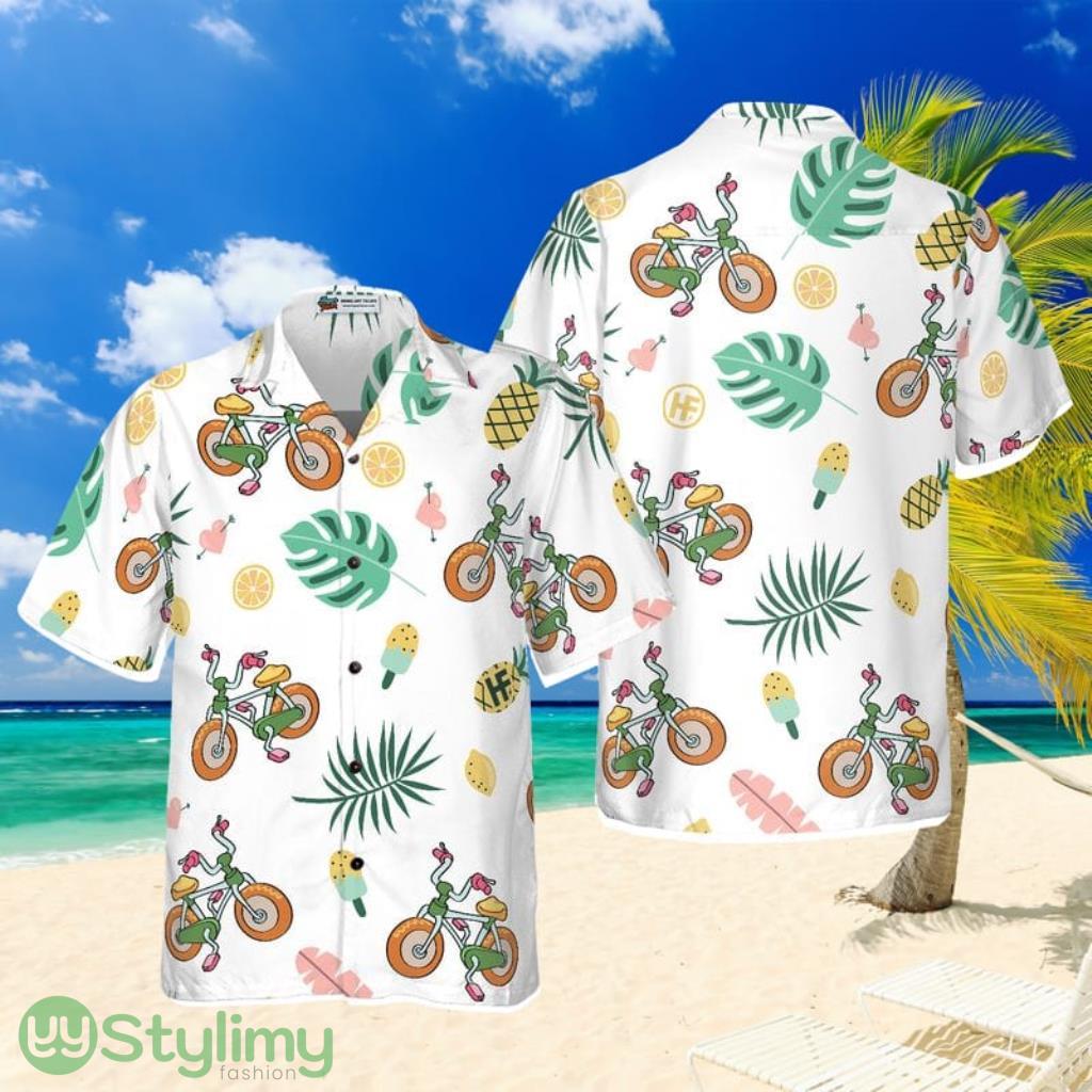 Cartoon Cycling Hawaiian Shirt 1 Cartoon Cycling Hawaiian Shirt Product Photo 1