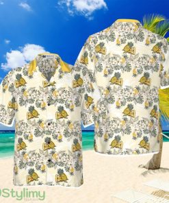 Cartoon Pizza Pineapple Hawaiian Shirt Product Photo 1