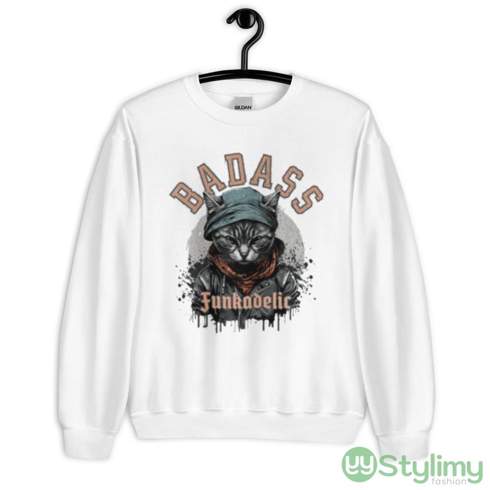 Cat Badass Cat Funkadelic Graphics T Shirt 7 Cat Badass Cat Funkadelic Graphics T Shirt - 18000 Unisex Heavy Blend Crewneck Sweatshirt