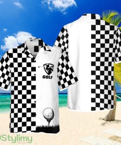 Checkboard Style Golf Hawaiian Shirt Product Photo 1
