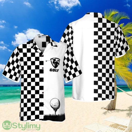 Checkboard Style Golf Hawaiian Shirt