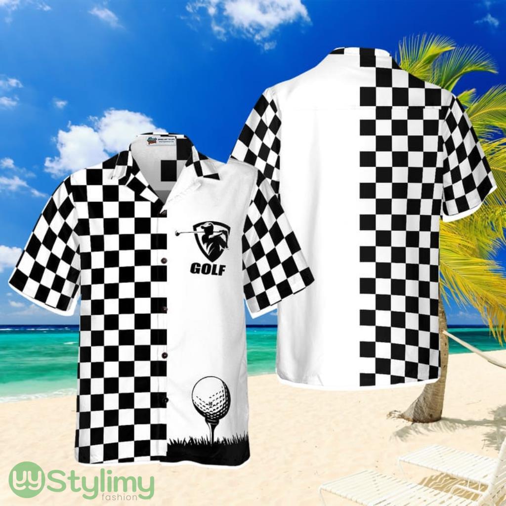 Checkboard Style Golf Hawaiian Shirt 1 Checkboard Style Golf Hawaiian Shirt Product Photo 1