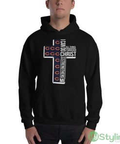 Chicago Bears All Things Through I Can Do Christ Who Strengthens Me shirt - 18500 Unisex Heavy Blend Hooded Sweatshirt