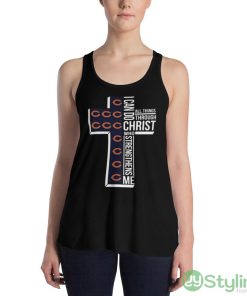 Chicago Bears All Things Through I Can Do Christ Who Strengthens Me shirt - 8800 Women's Flowy Racerback Tank