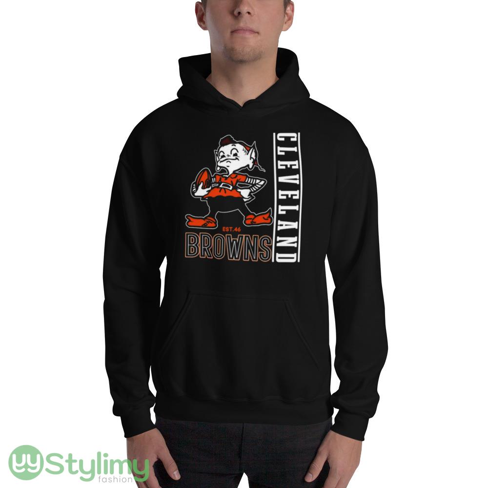 Cleveland Browns mascot est 46 shirt 2 Cleveland Browns mascot est 46 shirt - 18500 Unisex Heavy Blend Hooded Sweatshirt