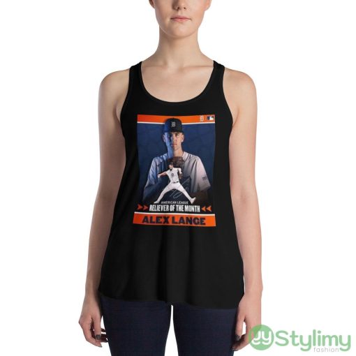 Congratulations To Alex Lange Is Al Reliever Of The Month For May shirt - 8800 Women's Flowy Racerback Tank