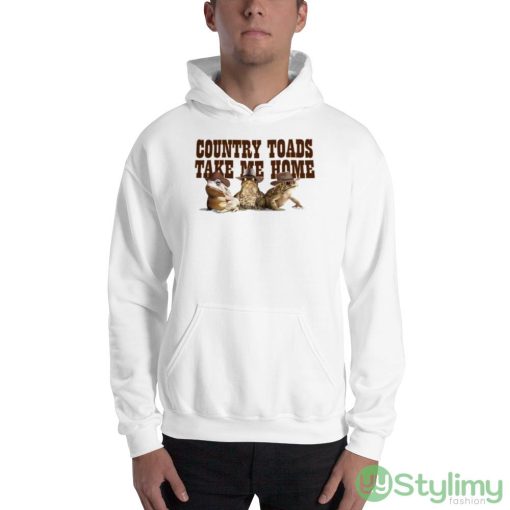 Country Toads Take Me Home Frogs shirt - 18500 Unisex Heavy Blend Hooded Sweatshirt