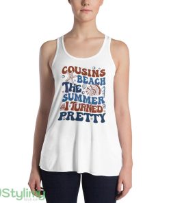 Cousins Beach SVG The Summer I Turned Pretty Beach Vibe Shirt - 8800 Women's Flowy Racerback Tank