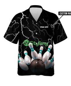 Custom Name King Pin Bowling Team Shirts For Men And Women Hawaiian Shirt Product Photo 1