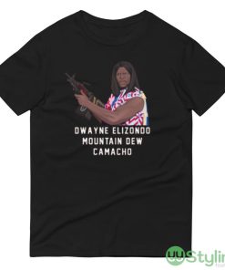 Dwayne Elizondo Mountain Dew Camacho Black T Shirt - 980 Lightweight Fashion Short Sleeve T-Shirt
