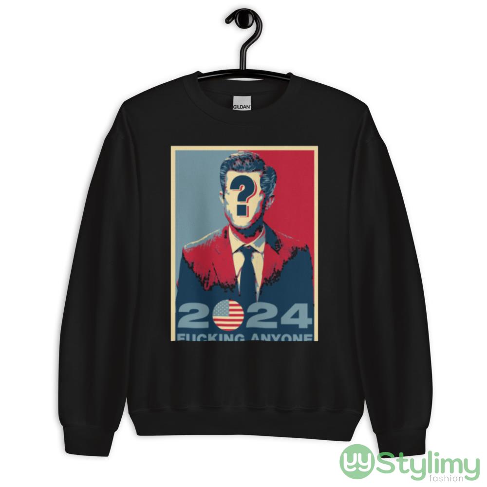 elections 2024 FUCKING ANYONE Black T Shirt 6 elections 2024 FUCKING ANYONE Black T Shirt - 18000 Unisex Heavy Blend Crewneck Sweatshirt