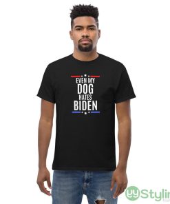 Even my dog hates biden - joe biden sucks Black T Shirt - Men’s Classic Tee Gildan 5000