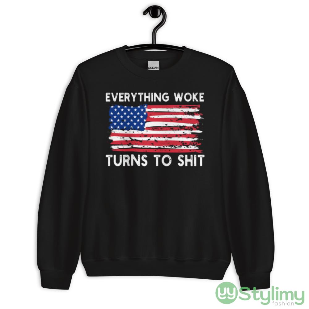 Everything Woke Turns To Shit Design 1 Black T Shirt 6 Everything Woke Turns To Shit Design 1 Black T Shirt - 18000 Unisex Heavy Blend Crewneck Sweatshirt