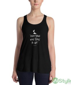Everything Woke Turns To Shit Design 4 Black T Shirt - 8800 Women's Flowy Racerback Tank