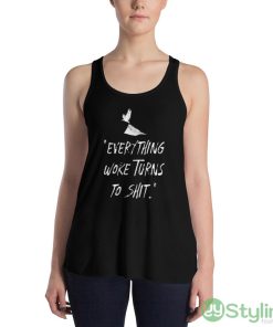 Everything Woke Turns To Shit Design 5 Black T Shirt - 8800 Women's Flowy Racerback Tank