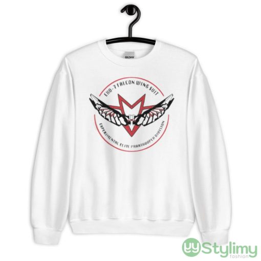 Exo 7 Falcon Suit Winter Soldier White Shirt - 18000 Unisex Heavy Blend Crewneck Sweatshirt