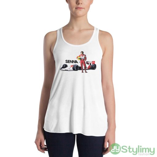 F1 Legend Senna Racing Graphics Shirt - 8800 Women's Flowy Racerback Tank