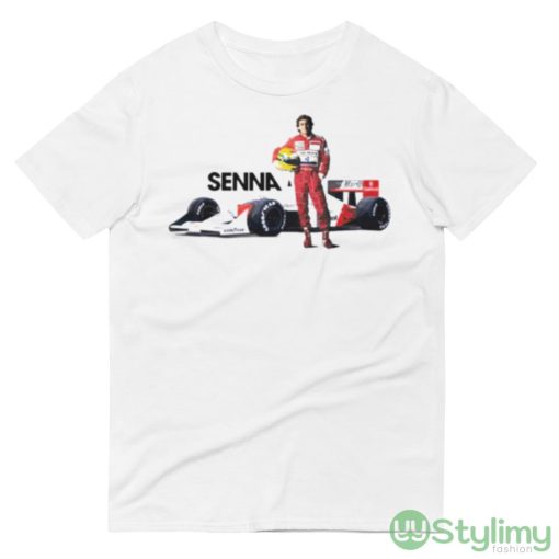 F1 Legend Senna Racing Graphics Shirt - 980 Lightweight Fashion Short Sleeve T-Shirt
