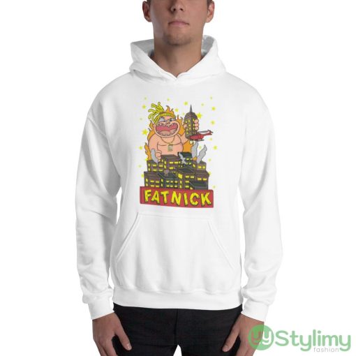 Fat Nick Godzilla Design Pouya Design Shirt - 18500 Unisex Heavy Blend Hooded Sweatshirt