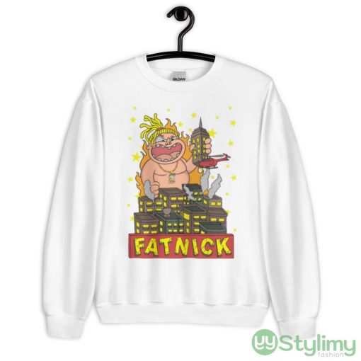 Fat Nick Godzilla Design Pouya Design Shirt - 18000 Unisex Heavy Blend Crewneck Sweatshirt