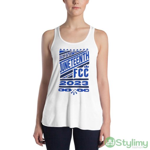 Fc Cincinnati Juneteenth 2023 White Shirt - 8800 Women's Flowy Racerback Tank