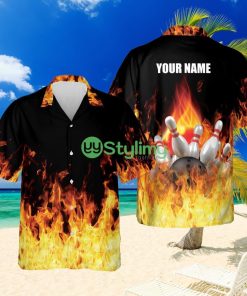Flame Fire Hawaiian Shirt Product Photo 1