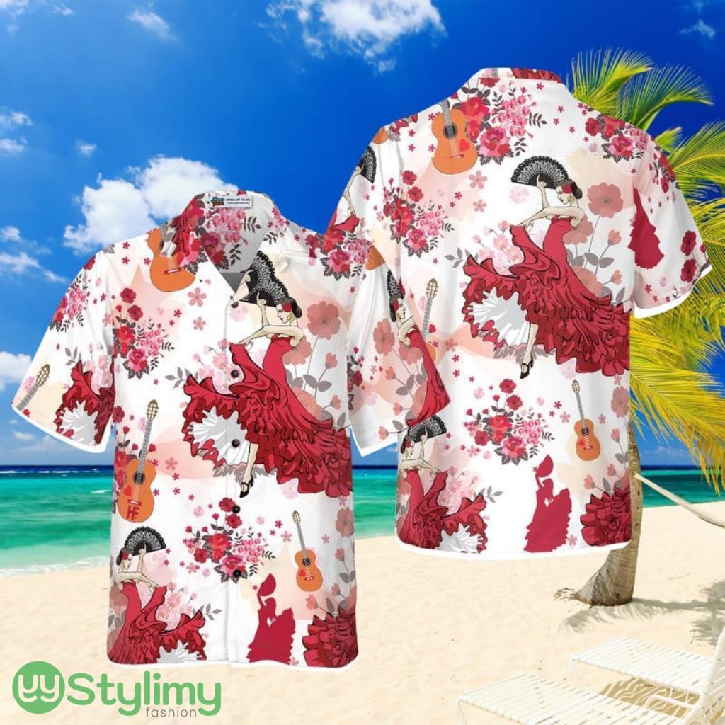 Flamenco Dancing Hawaiian Shirt 1 Flamenco Dancing Hawaiian Shirt Product Photo 1