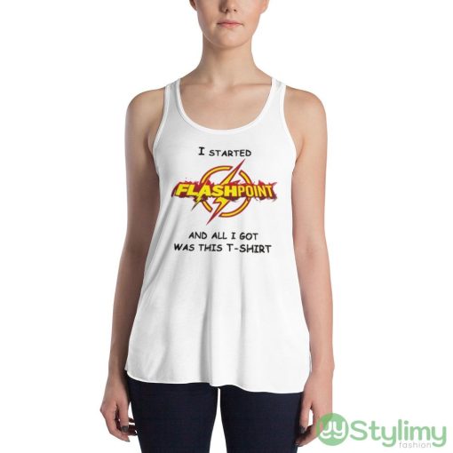 Flashpoint The Flash Dc Movie White Shirt - 8800 Women's Flowy Racerback Tank