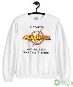 Flashpoint The Flash Dc Movie White Shirt - 18000 Unisex Heavy Blend Crewneck Sweatshirt