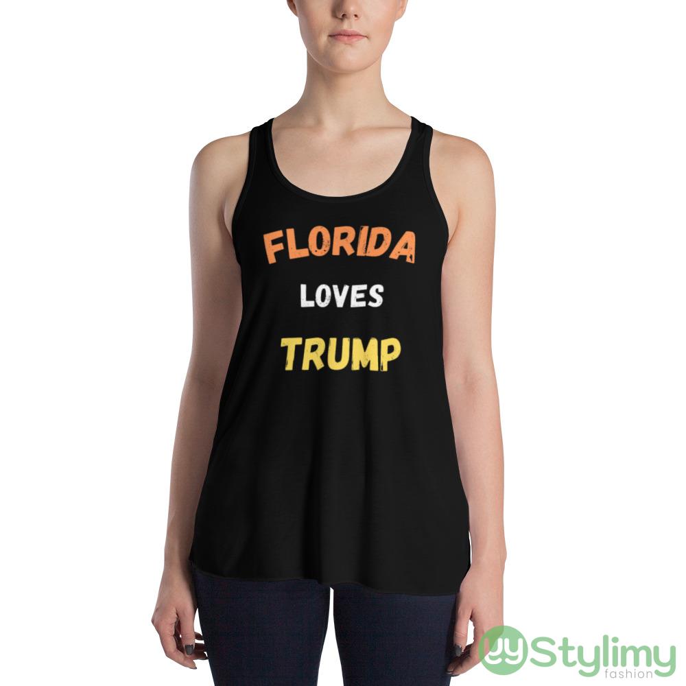 Florida And Trump Design 1 Funny T Shirt 3 Florida And Trump Design 1 Funny T Shirt - 8800 Women's Flowy Racerback Tank