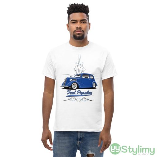 Ford Popular 103e Blue Hot Rod Car Art shirt - Men’s Classic Tee Gildan 5000