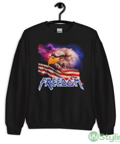 Freedom Eagle American Flag Shirt - 18000 Unisex Heavy Blend Crewneck Sweatshirt