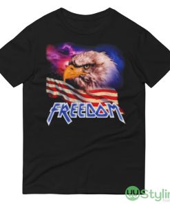 Freedom Eagle American Flag Shirt - 980 Lightweight Fashion Short Sleeve T-Shirt