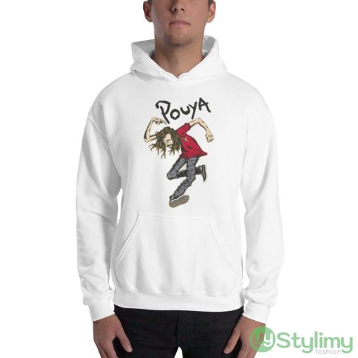 Funny Dancing Fan Art Pouya Graphics T Shirt - 18500 Unisex Heavy Blend Hooded Sweatshirt