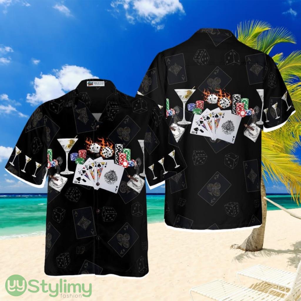 Gambling And Wine Hawaiian Shirt 1 Gambling And Wine Hawaiian Shirt Product Photo 1