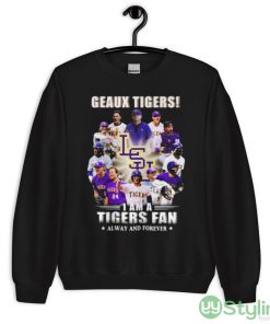 Geaux Tigers I Am A Tigers Fan Always And Forever shirt - 18000 Unisex Heavy Blend Crewneck Sweatshirt