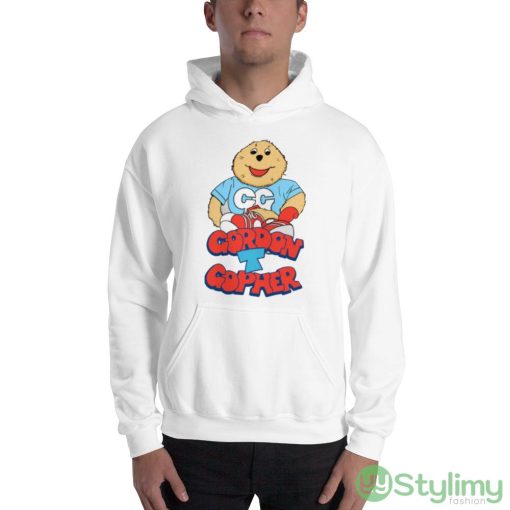 Gg Bear Gordon The Gopher White Shirt - 18500 Unisex Heavy Blend Hooded Sweatshirt