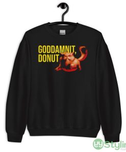 Goddamnit Donut Graphics Shirt - 18000 Unisex Heavy Blend Crewneck Sweatshirt