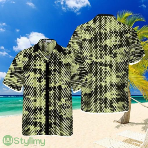 Golf Ball Texture Digital Camo Hawaiian Shirt