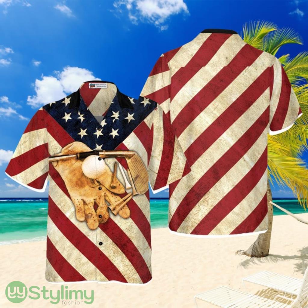 Golf Flag Vintage Hawaiian Shirt 1 Golf Flag Vintage Hawaiian Shirt Product Photo 1